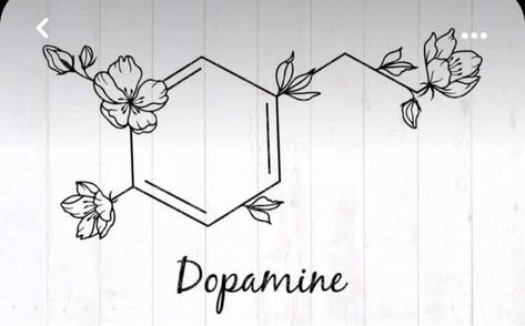 Molecule Tattoo Dopamine, Follow The Dopamine Tattoo, Brain Chemicals Tattoo, Chemical Tattoo Chemistry, Glucose Molecule Tattoo, Dopamine Symbol Tattoo, Coffee Molecule Tattoo, Matching Science Tattoos, Dopamine Tattoo Simple