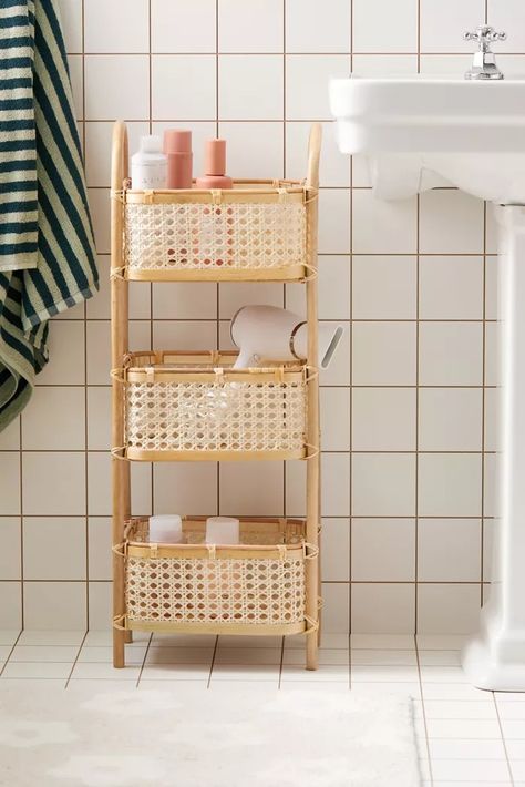 UO Home: Décor + Furnishings | Urban Outfitters College Housing Decor, Urban Outfitters Organizer, Urban Outfitters Dorm Decor, Urban Outfitters Bedroom Decor, Urban Outfitters Bathroom, Urban Outfitters Decor, Rattan Shelf, Tier Shelf, Uo Home