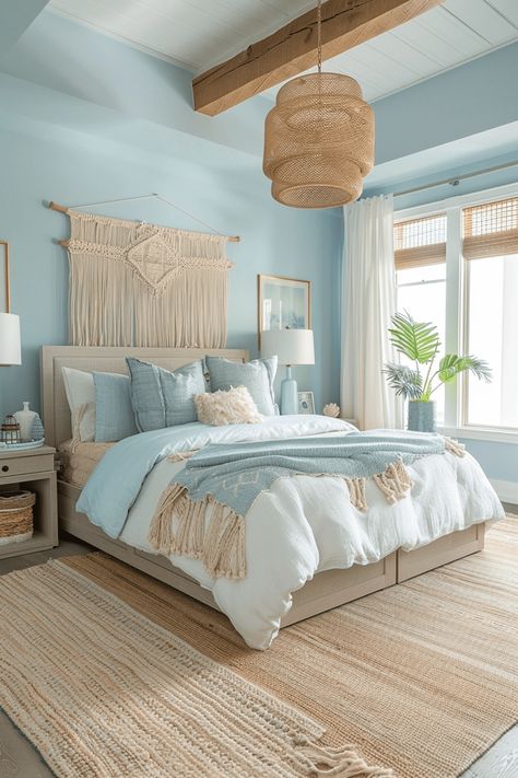 Costal Bedroom, Beachy Bedroom, Modern Coastal Home, Beach Themed Bedroom, Beach House Bedroom, Beachy Room, Coastal Room, Coastal Bedrooms, Beach House Style