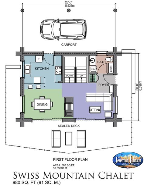 Swiss Mountain Chalet - Jeremiah Johnson Custom Log Homes Swiss Chalet Floor Plans, Chalet Floor Plans, Chalet Plan, Wooden Chalet, Ground Plan, Lodge Ideas, Jeremiah Johnson, German Houses, Mountain Chalet