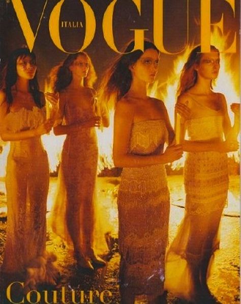 Valentino Alta Moda Archive on Instagram: “Vogue Italia March 1998 Couture Supplement Cover (the other part of the editorial is on my page @un_romantico_a_firenze) "Le ultime…” Maggie Rizer, Audrey Marnay, Nadja Auermann, Vogue Magazine Covers, Valentino Couture, Fashion Magazine Cover, Steven Meisel, Milla Jovovich, Fashion Cover