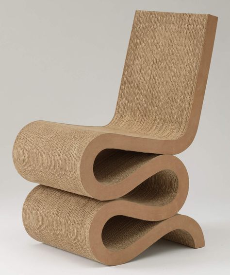 Easy Edges, Charlie Engman, Frank Ghery, Frank O Gehry, Cedric Price, Cardboard Chair, Famous Chair, Vitra Design Museum, Chaise Metal