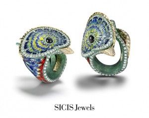 Sicis Mosaic, Jewelry Animals, Mosaic Jewelry, High Jewelry Ring, Bold Rings, Jewels Rings, Micro Mosaic, Stylish Rings, Van Cleef Arpels