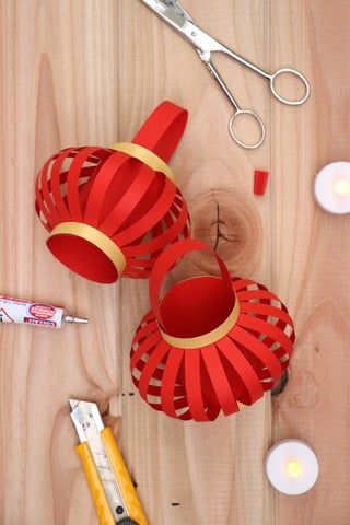 Lunar New Year Decoration Diy Chinese Paper Lanterns, Red Chinese Lanterns, Chinese New Year Paper Lanterns, Paper Chinese Lanterns Diy, Diy Chinese Lanterns For Kids, Chinese Lantern Craft For Kids, Chinese New Year Lantern Craft, Lunar New Year Lantern Craft, Diy Chinese Decorations