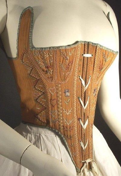 18th century corset- stays Old Corset, 18th Century Clothing, Corset Fashion, 18th Century Fashion, Vintage Corset, Century Clothing, Retro Mode, Antique Clothing, Corset Lingerie