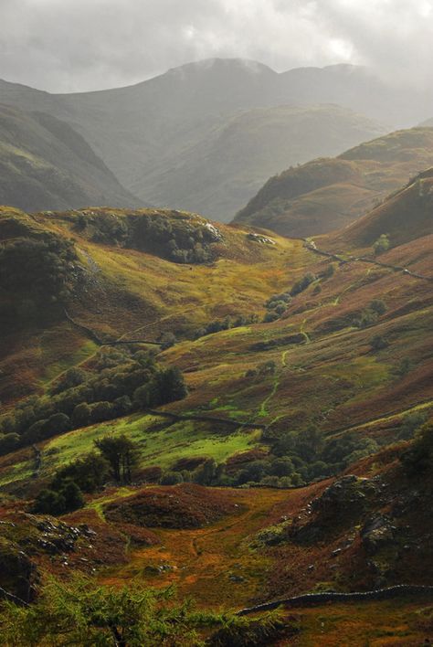 England Aesthetic, Lake District England, Irish Countryside, Higher Ground, Scottish Landscape, Traditional Landscape, Pretty Places, Lake District, Matilda