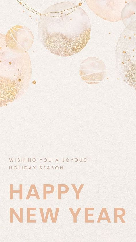 New year greeting Facebook post template, editable design | premium image by rawpixel.com / Wan Happy New Year Template Design, New Year Wishes Images, Happy New Year Banner, Golden Christmas, New Year Greeting, Facebook Post Template, New Year Banner, Christmas Pink, Aesthetic Template