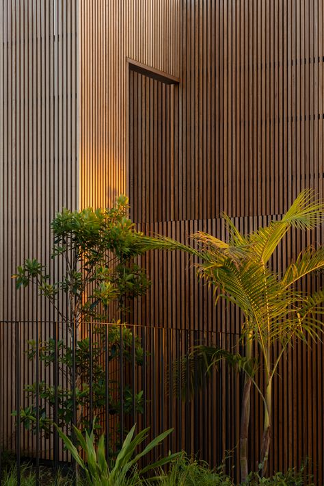 Border Street | Mortlock Timber Fence Panels Ideas Decor, Recycled Decking, Wall Siding, Wood Cladding Exterior, Fluted Wall, Unit Interior Design, Tv Unit Interior, Interior Cladding, External Cladding