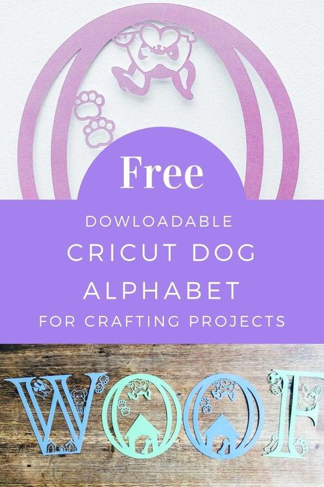 Crafts On Paper, Dog Alphabet, Circuit Joy, Cardstock Projects, Cricut Corner, Dog Scrapbook, Cricut Svg Files Free, Dog Spaces, Alphabet Templates