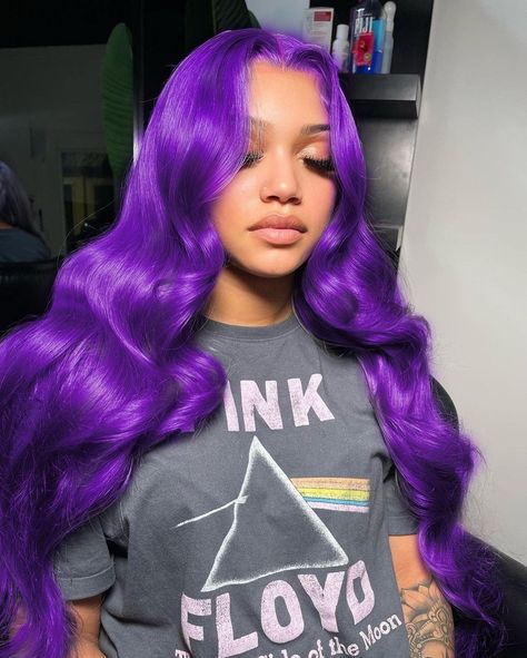 Wigs Body Wave, Light Purple Hair, Frontal Wig Hairstyles, Purple Wig, Pretty Hair Color, Hair Color Purple, Lace Front Human Hair Wigs, Colored Wigs, Lace Front Human Hair