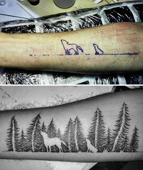 25 Times People Asked To Cover Up Their Scars And Birthmarks, And Tattoo Artists Nailed It Birthmark Tattoo, Wine Glass Tattoo, Scar Cover Up, Tattoos To Cover Scars, Scar Tattoo, Clever Tattoos, Paw Tattoo, Tattoo Shows, Incredible Tattoos