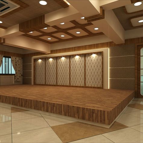 Here's A Banquet Hall Designed In Dadar. This Design Clearly Demonstrates How Versatile & Stunning Wood Can Be. The Key Factors Of Any Banquet Hall Is Space, Aesthetics & Attention To Detail.
.
Tags - 
#interiordesign #design #interior #homedecor #architecture #home #decor #interiors #homedesign #art #interiordesigner #furniture #decoration #interiordecor #interiorstyling #luxury #designer #handmade #homesweethome #inspiration #livingroom #furnituredesign #realestate #instagood #kitchendesigm Space Aesthetics, 3 Storey House Design, Staircase Interior Design, Luxury Ceiling Design, Architecture Portfolio Layout, Down Ceiling Design, Function Hall, Tv Unit Interior Design, Unique Furniture Design