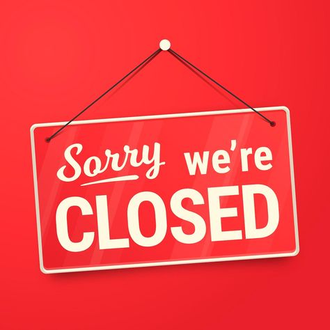 Free Vector | Sorry we're closed sign Close Order Design, Discount Sale Design, Sorry We Are Closed, Closed Sign, Closed Signs, Frame Sign, Close Today, Business Signage, Open Signs