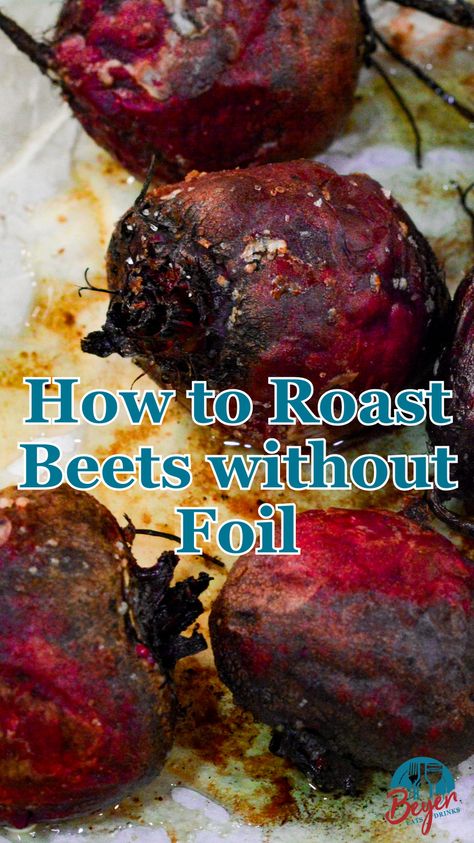 Roasting beets is one of the best ways to bring out their natural sweetness and earthy flavors. While many recipes call for aluminum foil, roasting beets without it is possible, achieving delicious results. Whether you're looking to avoid aluminum for health reasons or have simply just ran out, this simple guide will show you how to roast beets without foil to perfection. #beets #garden #vegetables Oven Roasted Beets Simple, Cooking Beets How To, How To Roast Beets In Oven, Roasted Beets Oven, How To Cook Beets, Recipes For Beets, Roasting Beets, How To Roast Beets, Working Mom Meals