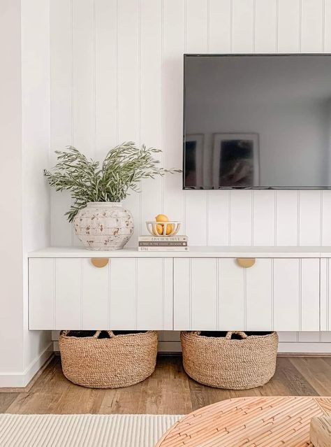 Ikea Tv Wall Unit, Lounge Room Styling, Living Room Wall Units, Tv Wall Unit, Home Design Living Room, Living Room Inspo, Ikea Hacks, Lounge Room, Living Room Tv