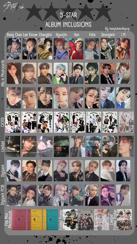 Album Inclusions, Stray Kids Maxident, Album Template, Photo Card Template, Kids Groups, Pop Collection, Photography Camera, Homeless Children, Big Hugs