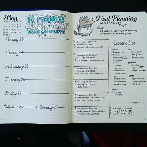 Diet planning spreads in the bullet journal / bujo Bullet Journal Meal Plan, Minimalist Bullet Journal, How To Bullet Journal, To Do Planner, Genius Ideas, Bujo Inspiration, Weekly Spread, Bullet Journal Spread, Bullet Journal Layout