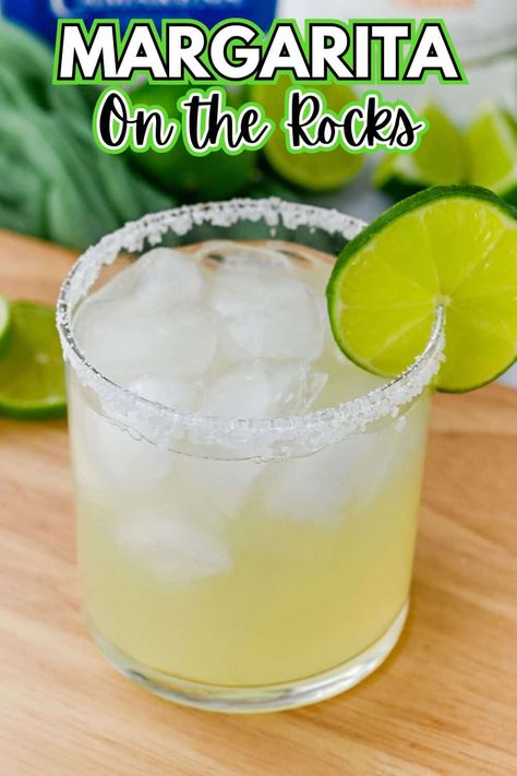 The best classic margarita on the rocks recipe! This classic margarita follows a 2:1:1 ratio, using two parts tequila, one part triple sec, and one part lime juice for a perfectly balanced cocktail. Spicy Margarita Recipe, Easy Margarita Recipe, Best Margarita Recipe, Classic Margarita Recipe, Homemade Margaritas, Traditional Margarita, Easy Margarita, Margarita On The Rocks, Margarita Mix