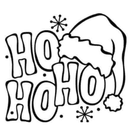 Ho Ho Ho Lettering, Xmas Drawing Ideas Easy, Pastel Messi, Christmas Clipart Free Printable, Christmas Coloring Pages Free Printable, Cute Christmas Coloring Pages, Trin For Trin Tegning, Mandala Animals, Holiday Coloring Pages