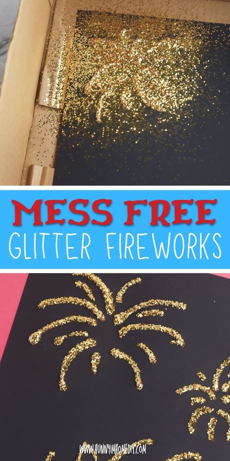 Bonfire Night Crafts, Fireworks Craft For Kids, New Year's Eve Crafts, Fourth Of July Crafts For Kids, Fireworks Craft, Fireworks Art, 4th July Crafts, New Year Art, Toddler Arts And Crafts