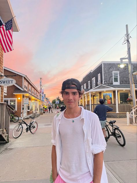 Fire Island Long Island -Hat backwards -White buttondown -Necklace -wife beater -pink swimshorts #fashion #aesthetic #dude #aestheticguy #tiktok #pinterest #nightlife #nighttime #nyc #centralpark #newyorkcity #nightincity #cityatnight Backwards Hat Outfit Men, Guy With Backwards Hat, White Beater Outfit Men, Guys With Backwards Hats, Hat Guys Aesthetic, Backwards Hat Outfit, White Tanktop Mens Outfit, Hat Backwards, Backwards Hat