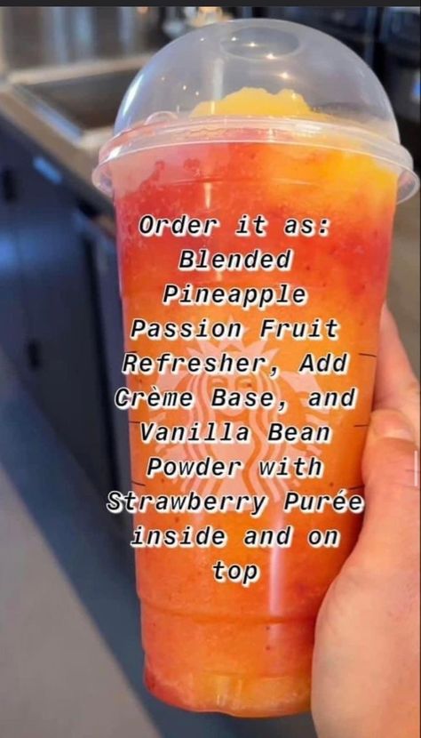 Starbucks Fruit Drinks Orders, Starbucks Recipes Blended, Fruity Drinks At Starbucks, Summer Starbucks Drinks Blended, Fruit Drinks Starbucks, Starbucks Refreshers Blended, Fruity Drinks From Starbucks, Starbucks Recipes Fruity, Mango Starbucks Drinks Recipes