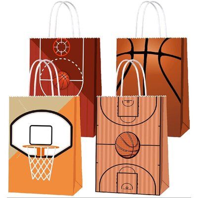 Basketball Snacks For Team Goodie Bags, Basketball Gift Bags, Basketball Party Decorations, Basketball Theme Birthday, Basketball Party Favors, Basketball Birthday Party, Gift Bag Storage, Storage Toys, Toddler Basketball