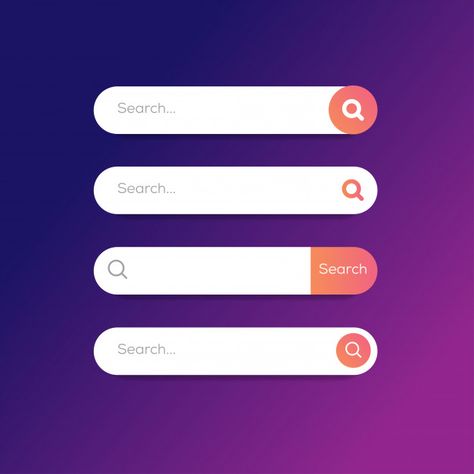 Set search bar and search boxes element ... | Premium Vector #Freepik #vector #template Search Bar Ui, Search Bar Design, Figma Plugin, Buttons For Website, Creative App Design, Search Ui, Template Journal, Google Search Bar, Login Page Design