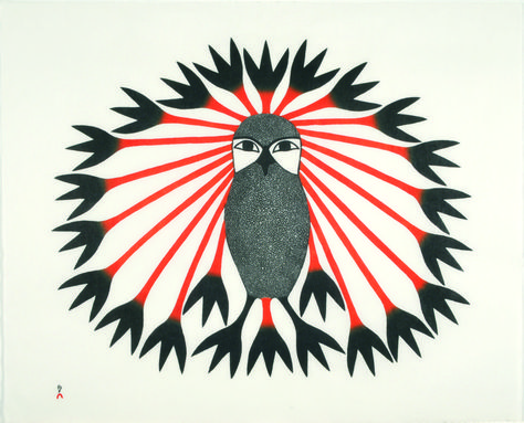 Kenojuak Ashevak - Marion Scott Gallery Kenojuak Ashevak, Etching Aquatint, Cape Dorset, Vancouver Art Gallery, Inuit Art, Art Appliqué, Canadian Art, Owl Design, American Spirit