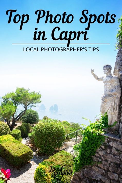 Explore the best photo spots in Capri, Italy. Your Instagram account will love it! Capri Photo Spots, Capri Instagram Pictures, Capri Italy Photography, Outfits Italy, Capri Italia, Capri Island, Time Of The Day, Capri Italy, Italy Photography