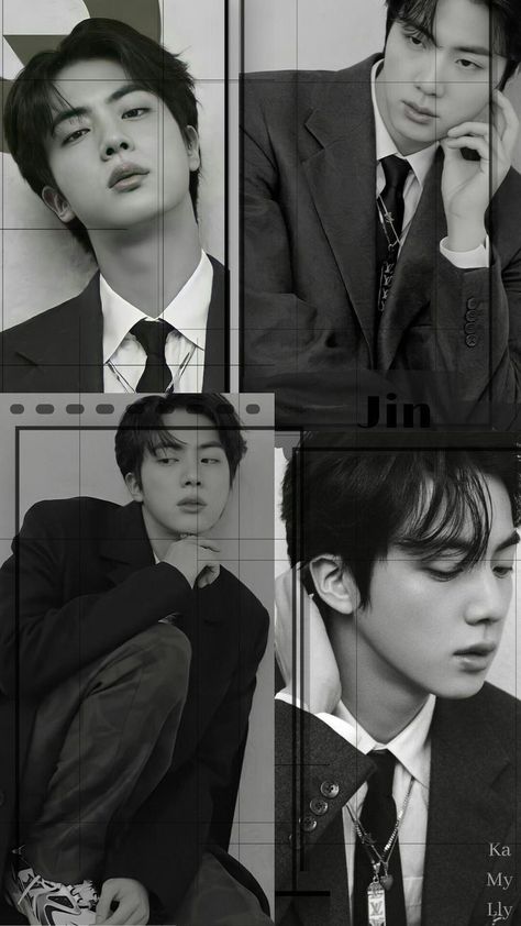 Kim Seokjin Collage, Jin Collage Wallpaper, Thread Wallpaper, Jin Bts Wallpaper, Kim Seokjin Wallpaper, Jin Wwh, Jin Wallpaper, Jin Photo, Kim Jin