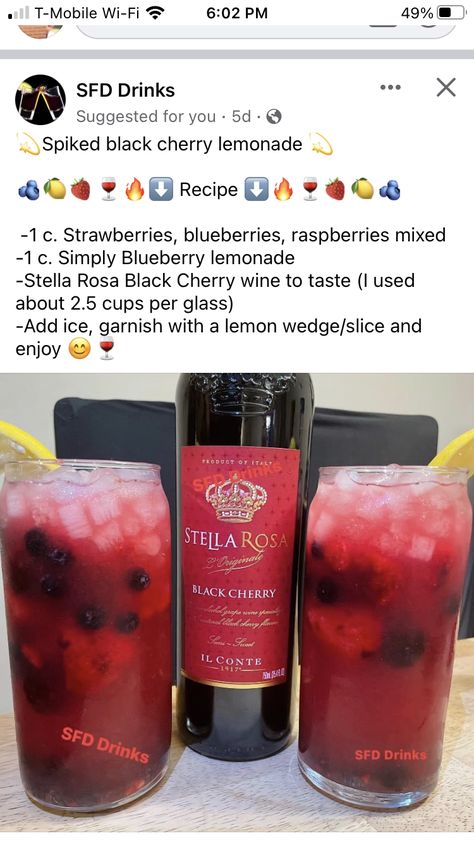 Wine For Date Night, Pineapple Blueberry Margarita, Game Night Drinks Alcohol, Disney Drinks Alcohol, Xxl Wine Cocktail, Stella Rosa Wine Recipes Cocktails, Wine Mixed Drinks Recipes, Low Cal Mixed Drinks, Alcohol Mixed Drinks Recipes