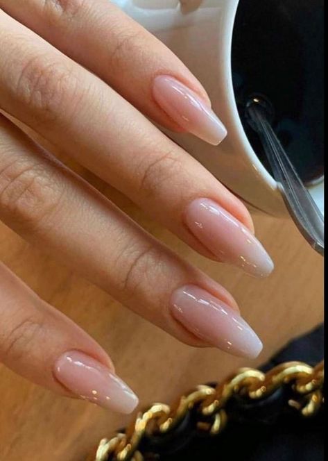 CHIC MINIMALIST NAILS | WEDDING NAILS Natural Acrylic Nails, Classy Nail Designs, Casual Nails, Classy Acrylic Nails, Ballerina Nails, Neutral Nails, Classy Nails, Pretty Acrylic Nails, Chic Nails