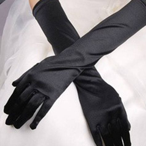 Women Prom Suit, Gloves Wedding Dress, Black And White Gloves, Wedding Dress Gloves, Prom Gloves, Prom Costume, Satin Gloves, Evening Gloves, Formal Gloves