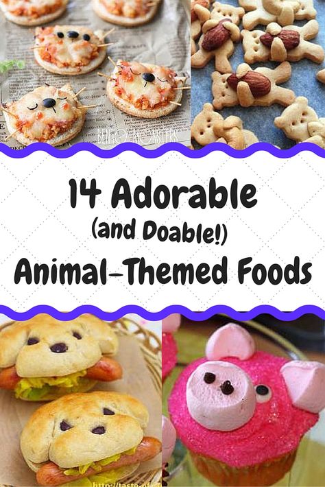 Super cute food in MINUTES! These animal themed snacks are perfect for any party or gathering. Who are we kidding? We''d eat these every day! Essen, Party Food Savoury, Zoo Party Food, Pinterest Desserts, Animal Party Food, Animal Themed Food, Animal Shaped Foods, Ideas For Birthday Party, Food Savoury