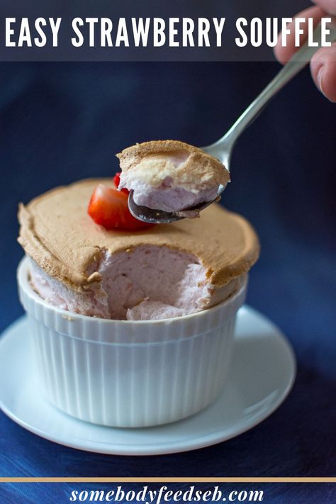 Strawberry Souffle, Summer Dinner Party, Sweet Bakes, Souffle Recipes, Dinner Party Summer, Strawberry Puree, Easy Strawberry, Strawberry Desserts, Fresh Strawberries