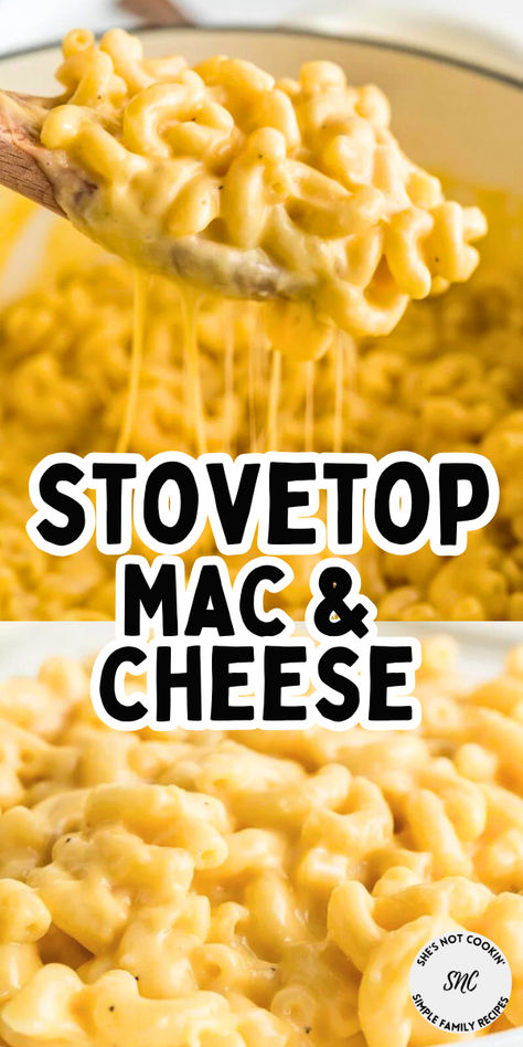 Quick and easy homemade mac and chese scooped up in a spoon. Stove Top Mac And Cheese With Cream Cheese, The Mac And Cheese, Quick Stove Top Mac And Cheese, Homemade Cheesy Mac And Cheese, Mac And Cheese Recipe No Velveeta, Best Homemade Mac And Cheese Recipe Easy, Easy Simple Mac And Cheese, Small Batch Homemade Mac And Cheese, Best Creamy Mac And Cheese Recipe Stove Top