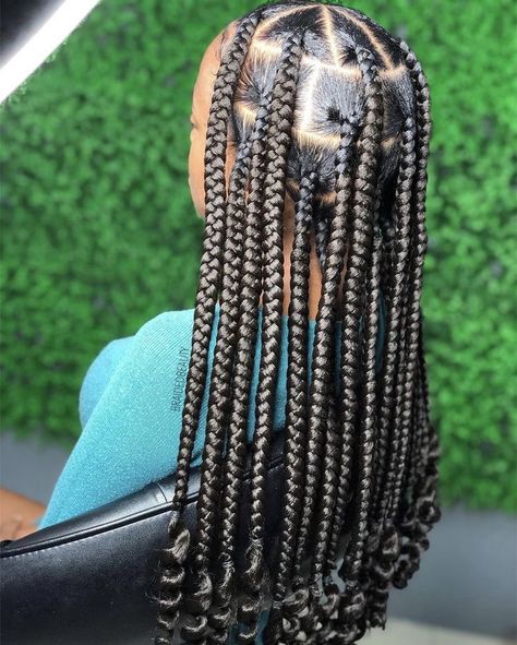 Fake Hair Braids, Black Hair Protective Styles, Black Kids Braids Hairstyles, Short Box Braids Hairstyles, Big Box Braids, Big Box Braids Hairstyles, Goddess Braids Hairstyles, Quick Natural Hair Styles, Cute Curly Hairstyles