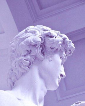 Brecht Corbeel (@BrechtCorbeel) / Twitter Dionysus Aesthetic, Statue, Purple, Hair, White