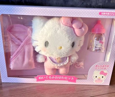 Hello Kitty Baby Plush Toy Care Set Character Goods Sanrio Official JPN New  | eBay Hello Kitty Stuff Accessories, Christmas Gifts For Baby Boy, Things To Buy For Christmas, Hello Kitty Bebe, Hello Kitty Stuff Toy, Hello Kitty Christmas Basket, Pink Things To Buy, Hello Kitty Presents, Hello Kitty Baby Stuff