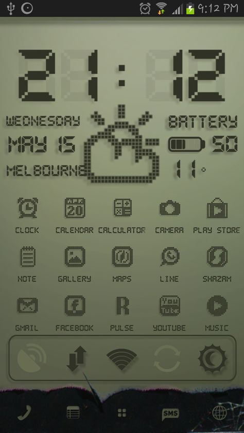 Oppa noobie style (õ_ó): Android Custom launcher with Liquid Crystal Display (LCD) theme Phone Theme Ideas Android, Android Customization, Retro Display, Themes For Mobile, Phone Customization, Liquid Crystal Display, Pixel Art Background, Banner Design Inspiration, Mobile App Design Inspiration