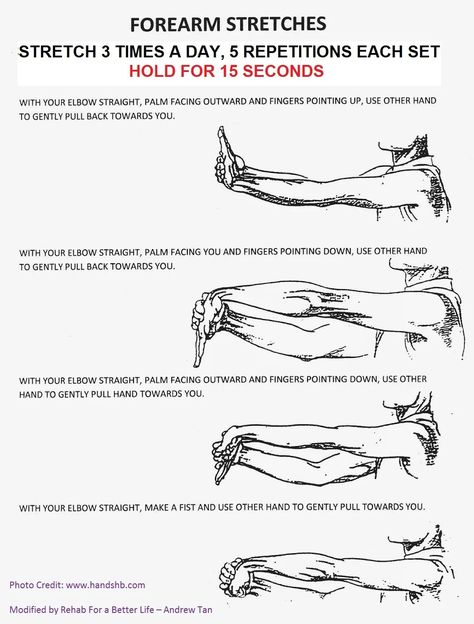 The Best Tennis Elbow Therapy Program! - REHAB FOR A BETTER LIFE Forearm Stretches, Tennis Elbow Exercises, Elbow Exercises, Wrist Stretches, Climbing Workout, Forearm Workout, Arm Stretches, Wrist Exercises, Home Exercise Program