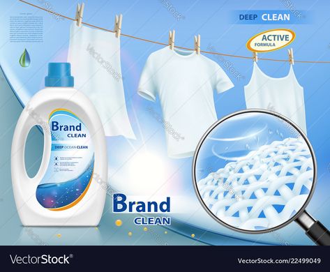 Detergent Social Media Design, Laundry Detergent Ads, Detergent Design, Clothes Detergent, Washing White Clothes, Detergent Brands, Business Branding Inspiration, Adobe Illustrator Graphic Design, Graphic Design Tutorials Learning