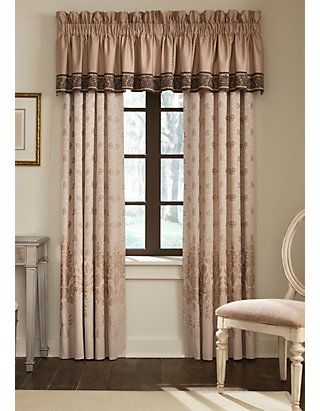 Waterford Aileen Natural Tailored Window Valance 18-in. x 60-in. | belk Mattress Brands, Window Valance, Space Furniture, Linen Curtains, Window Panels, Bedding Collections, Trendy Plus Size, Outdoor Patio Furniture, Duvet Comforters