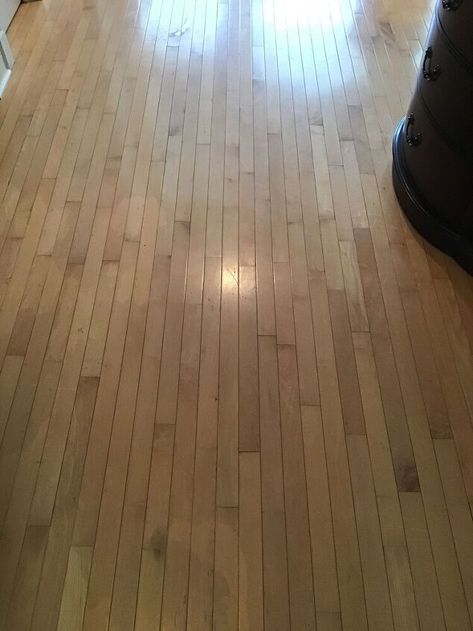 How To Stain Wood, Floor Stain Colors, Staining Wood Floors, Paint Stirrers, Maple Hardwood Floors, Hardwood Floors In Kitchen, Stain Wood, Clean Hardwood Floors, Maple Floors