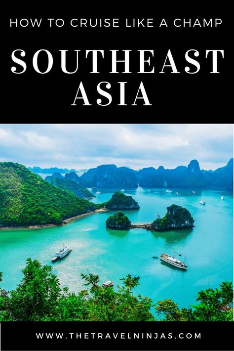 So, you want to cruise Southeast Asia? Few other regions offer the same diversity. Southeast Asia the perfect destination for high adventure via @thetravelninjas Asia Cruise, Cruise Kids, Packing List For Cruise, Cruise Excursions, Travel Ads, Packing For A Cruise, Couple Getaway, Family Cruise, Cruise Travel