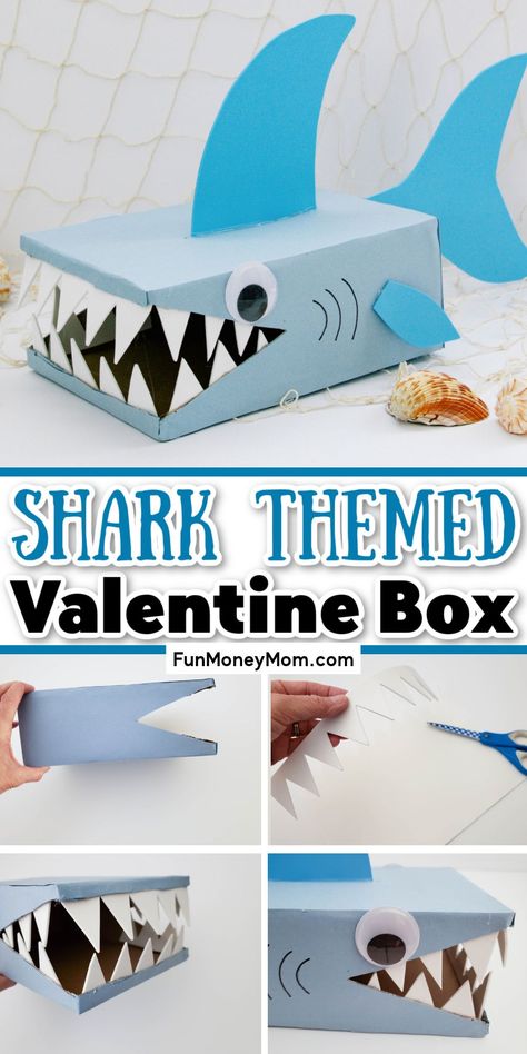 Monster Valentines Boxes, Shark Valentines Boxes, Daycare Treats, Homemade Valentine Boxes, Diy Valentine's Box, Twin Things, Diy Valentines Box, Valentine Boxes For School, Kids Valentine Boxes