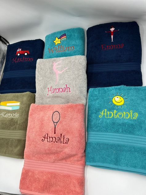 20% off Sitewide with Free Shipping! Personalized 100% Cotton Bath Towel https://etsy.me/3U3gXZQ #personalizedtowel #towel #bathtowel #birthdaygift #anniversarygift ##christmasgift #graduationgift #hisandher #bathroomdecor #homegoods #etsy #personalizedgifts #christmas House Embroidery Design, Embroidery Towels Ideas, Monogrammed Towels, Embroidery Towels, Towel Embroidery Designs, Embroidered Bath Towels, Personalized Bath Towels, Monogram Towels, Towel Embroidery