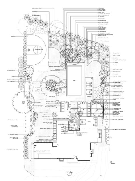 Landscaping Architecture Plan, Landscape Planting Plan, Landscape Details Architecture, Landscape Design Architecture Plan, Planting Plan Landscape Architecture, Landscape Plan Architecture, Landscape Layout Plan, Landscape Blueprint, Villa Landscape Design