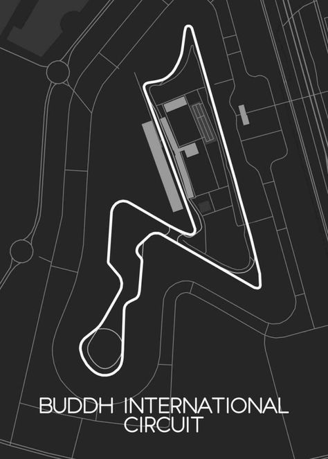 Buddh International Circuit Race map Buddh International Circuit, F1 Tracks, Racing Circuit, Route Map, Vector Drawing, Formula 1, Circuit, Clip Art, Map